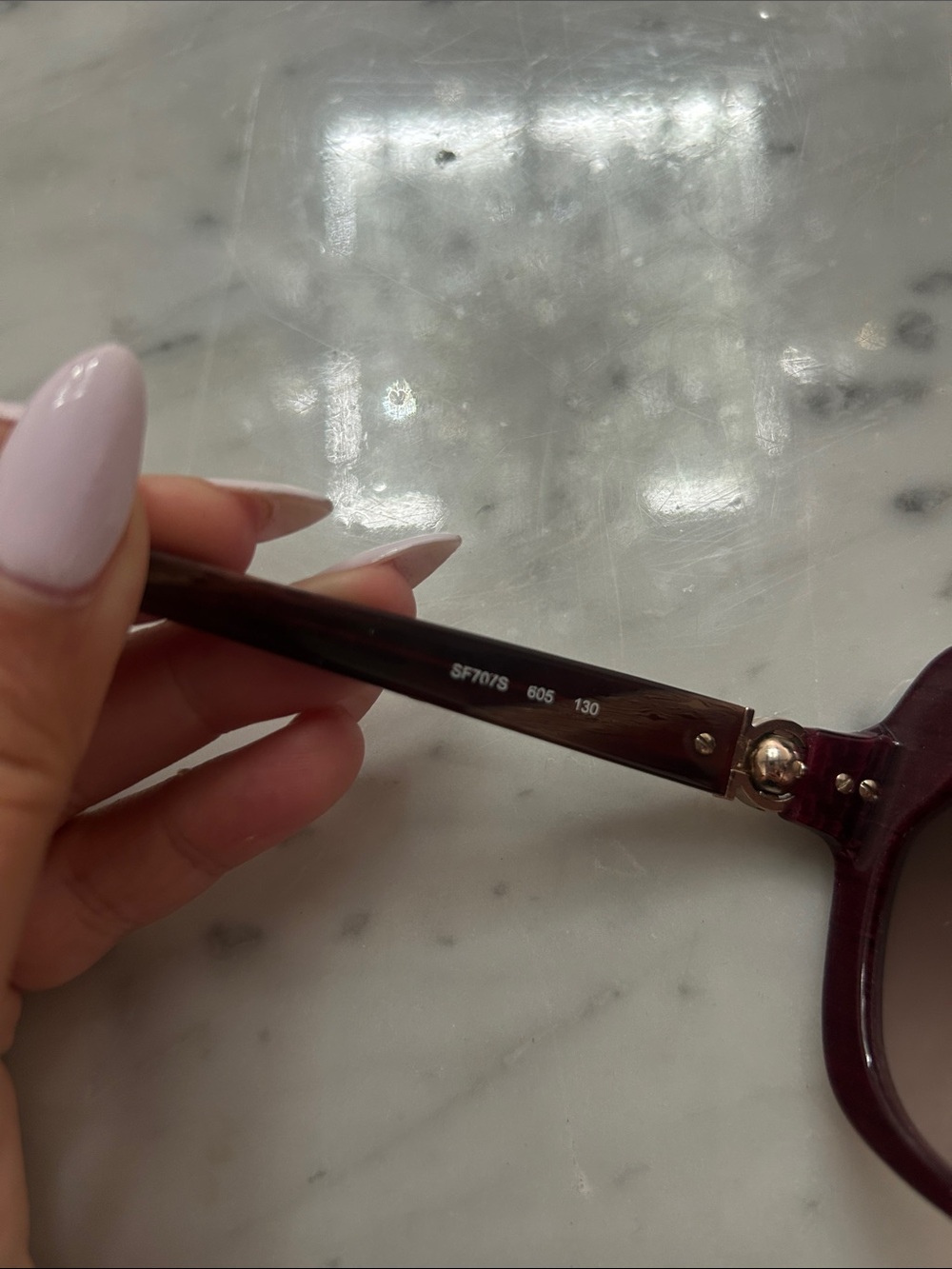Salvatore Ferragamo Women's Burgundy and Brown Gradient Oversized Sunglasses - Picture 11 of 16